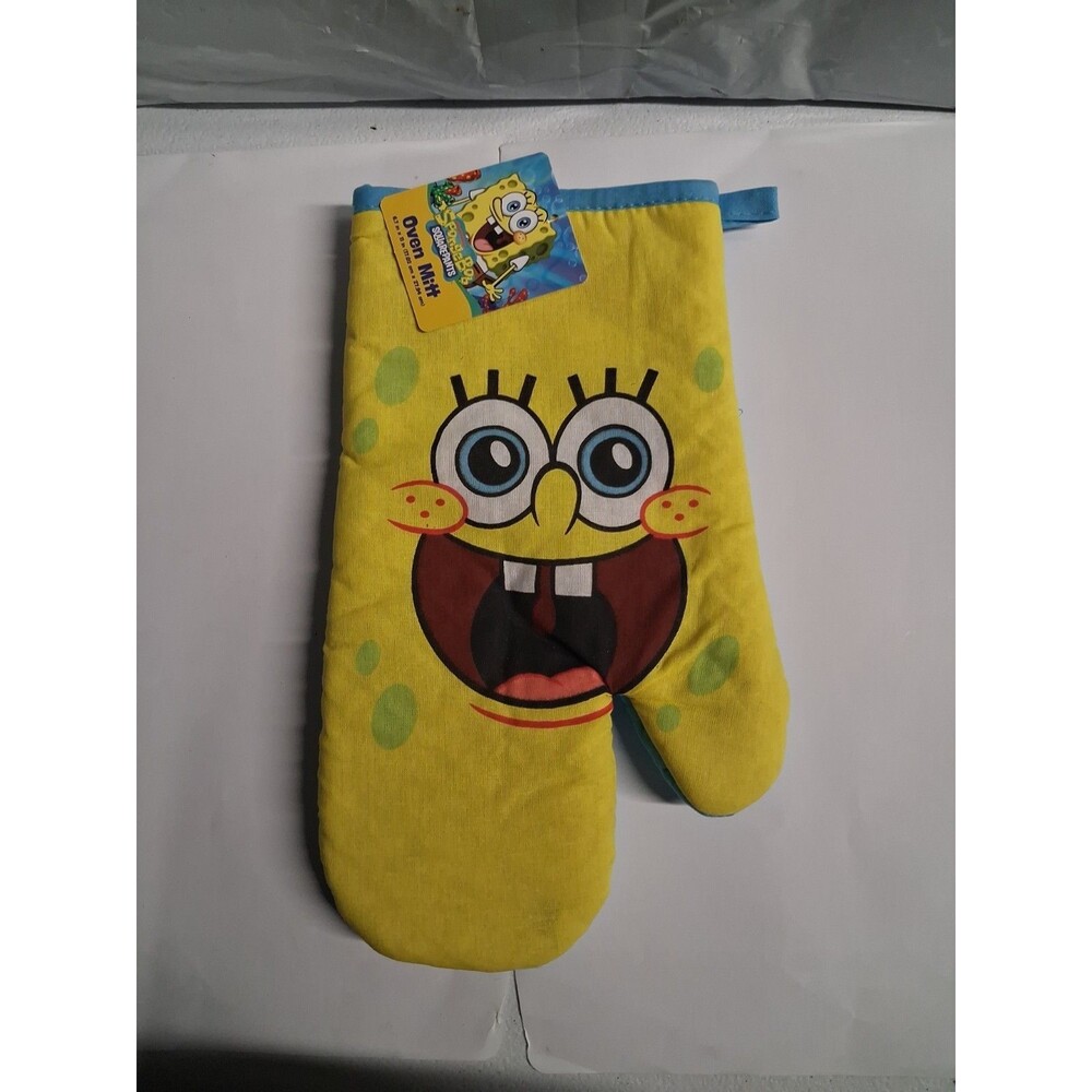 Nickelodeon SpongeBob SquarePants Home Kitchen 6.7" x11" Multi Graphic Oven Mitt